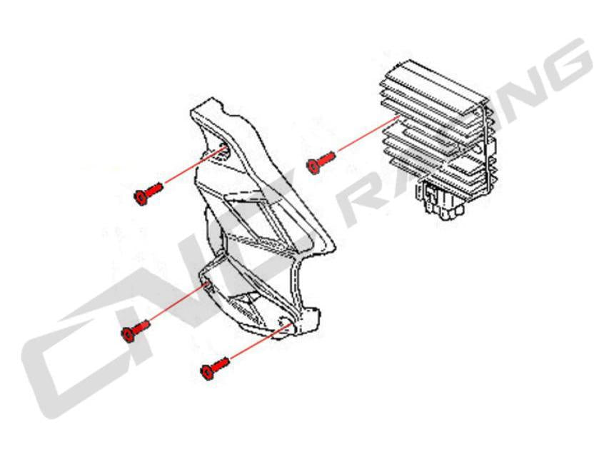 KV307 - CNC RACING MV Agusta Brutale / Dragster Regulator Guard Screws – Accessories in the Motodeal Motorcycle Aftermarket Accessories and Parts Online Shop