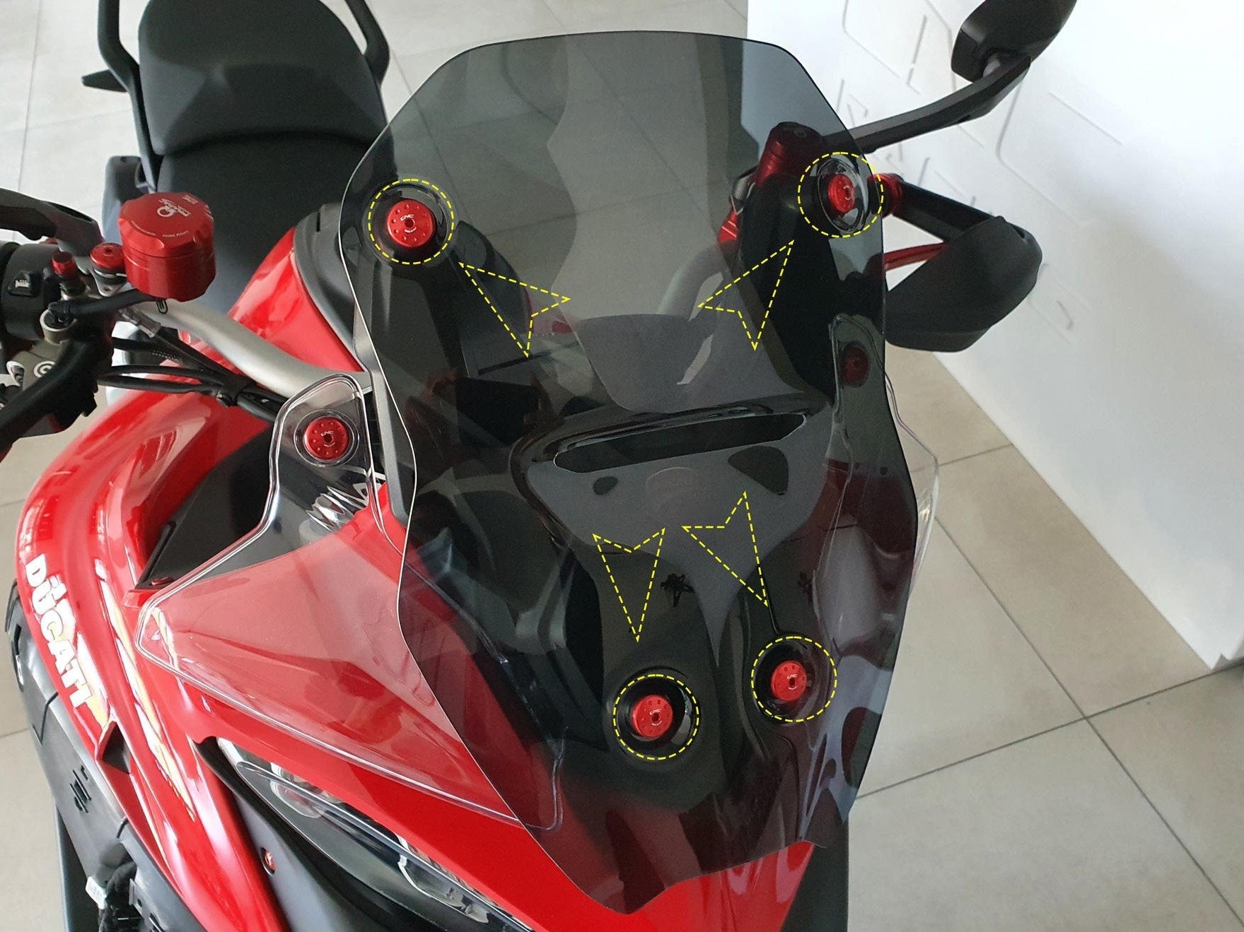 KV321 - CNC RACING Ducati Multistrada V4 (2021+) Windshield Screws – Accessories in the Motodeal Motorcycle Aftermarket Accessories and Parts Online Shop