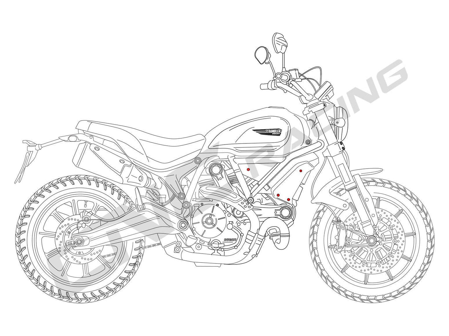 KV402 - CNC RACING Ducati Scrambler 1100 (2018+) Side Panels Screws – Accessories in the Motodeal Motorcycle Aftermarket Accessories and Parts Online Shop