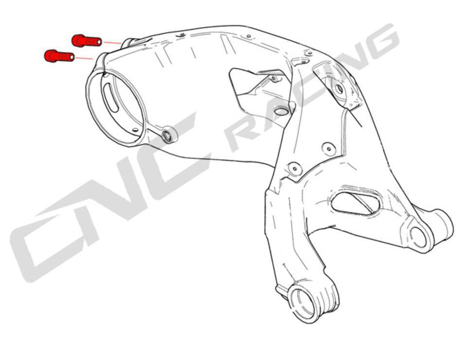 KV429X - CNC RACING Ducati Titanium Rear Hub Swingarm Pinch Bolts – Accessories in the Motodeal Motorcycle Aftermarket Accessories and Parts Online Shop