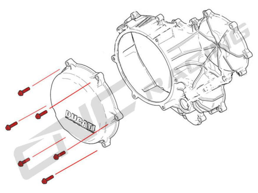 KV430X - CNC RACING Ducati Panigale / Streetfighter V2 Titanium Clutch Cover Bolts – Accessories in the Motodeal Motorcycle Aftermarket Accessories and Parts Online Shop