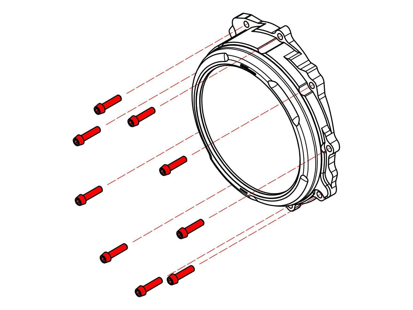 KV432X - CNC RACING MV Agusta Titanium Clutch Cover Bolts – Accessories in the Motodeal Motorcycle Aftermarket Accessories and Parts Online Shop