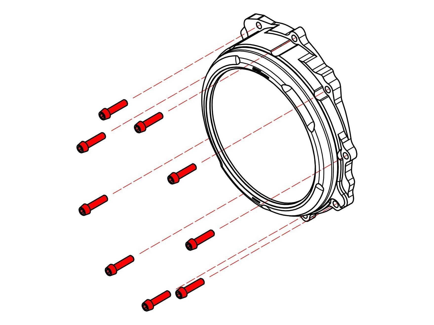 KV432X - CNC RACING MV Agusta Titanium Clutch Cover Bolts – Accessories in the Motodeal Motorcycle Aftermarket Accessories and Parts Online Shop