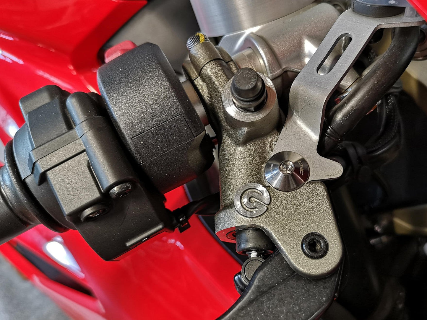 KV443X - CNC RACING Ducati / Aprilia Titanium Front Brake/Clutch Fluid Tank Bracket Screw – Accessories in the Motodeal Motorcycle Aftermarket Accessories and Parts Online Shop