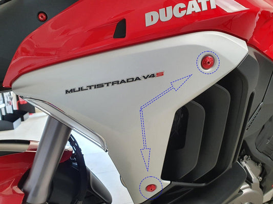 KV459 - CNC RACING Ducati Multistrada V4 Radiator Side Panels Screws – Accessories in the Motodeal Motorcycle Aftermarket Accessories and Parts Online Shop