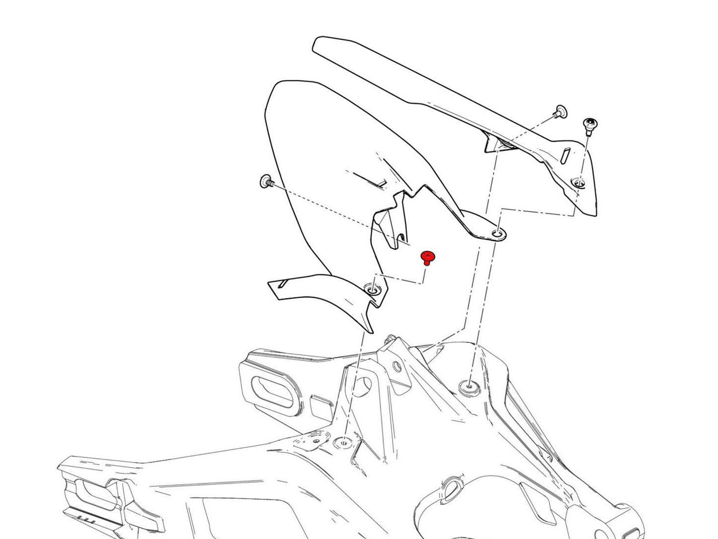 KV473 - CNC RACING Ducati Monster 950 (2021+) Rear Mudguard Screw – Accessories in the Motodeal Motorcycle Aftermarket Accessories and Parts Online Shop