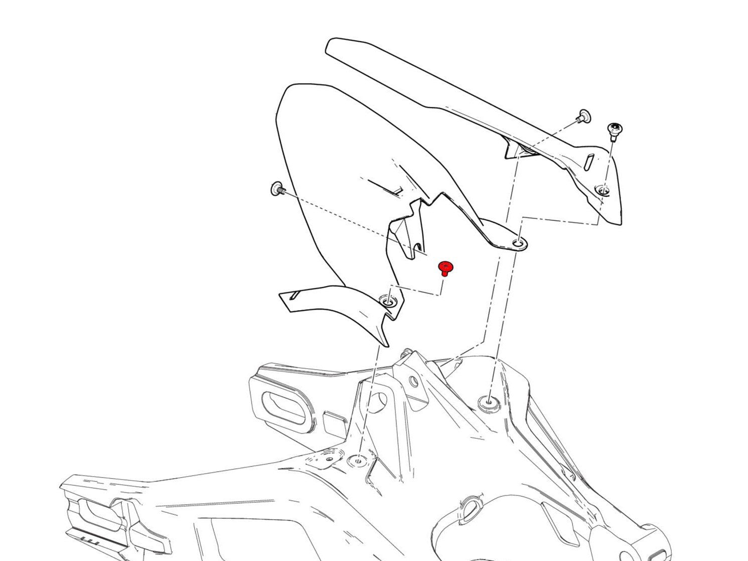 KV473 - CNC RACING Ducati Monster 950 (2021+) Rear Mudguard Screw – Accessories in the Motodeal Motorcycle Aftermarket Accessories and Parts Online Shop