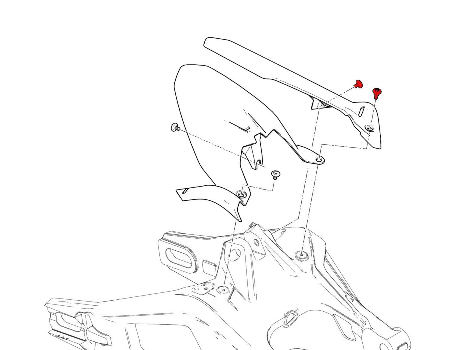 KV474 - CNC RACING Ducati Monster 950 (2021+) Upper Chain Guard Screws – Accessories in the Motodeal Motorcycle Aftermarket Accessories and Parts Online Shop