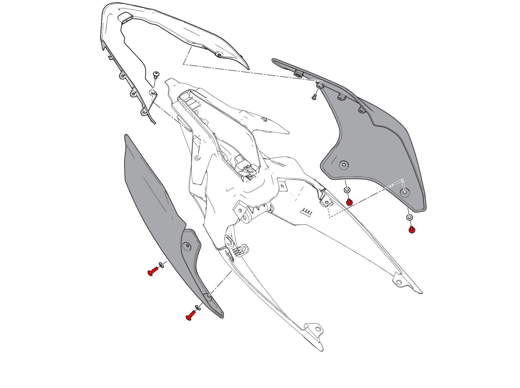 KV475 - CNC RACING Ducati Streetfighter V4 / V2 (20/24) Undertail Screws – Accessories in the Motodeal Motorcycle Aftermarket Accessories and Parts Online Shop