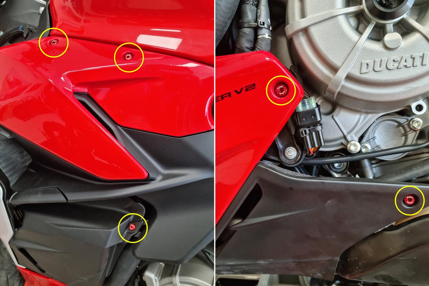 KV477 - CNC RACING Ducati Streetfighter V2 (2022+) Side Fairing Screws – Accessories in the Motodeal Motorcycle Aftermarket Accessories and Parts Online Shop