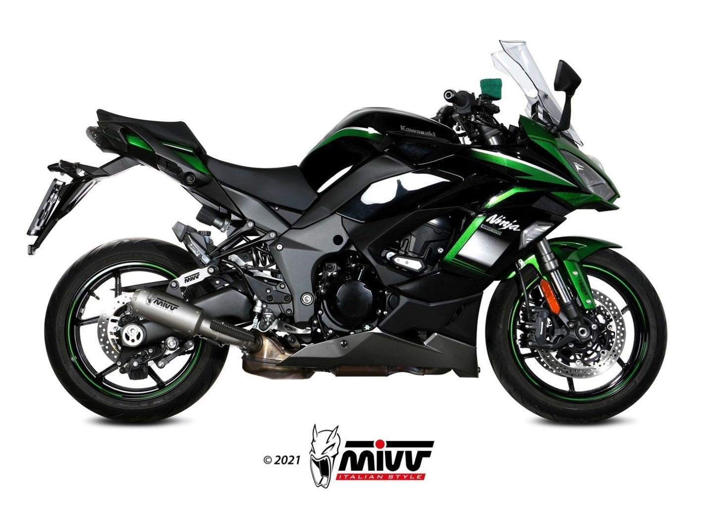 MIVV K.054 KAWASAKI NINJA 1000 SX / TOURER ( 2021+ ) Slip On Exhaust "MK3" (stainless steel; not approved) – Accessories in the 2WheelsHero Motorcycle Aftermarket Accessories and Parts Online Shop