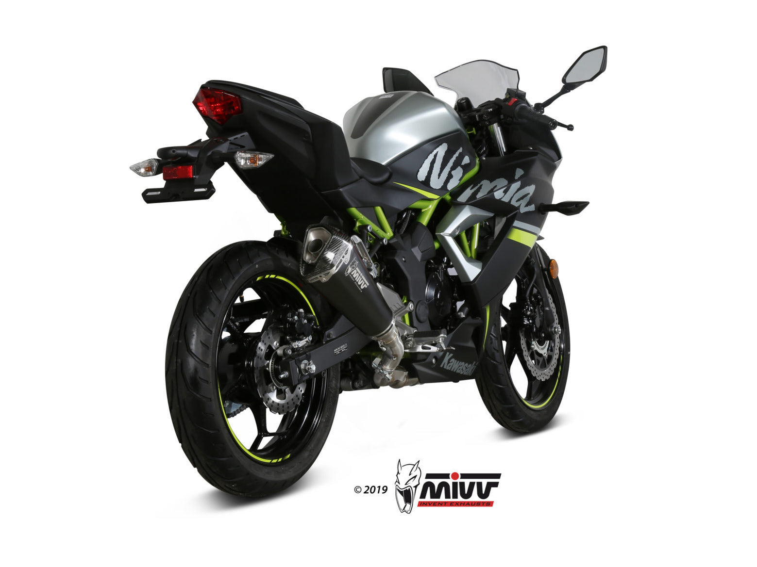 MIVV K.048 KAWASAKI NINJA 125 ( 2019+ ) Slip On Exhaust "Delta Race" (black; approved) – Accessories in the 2WheelsHero Motorcycle Aftermarket Accessories and Parts Online Shop