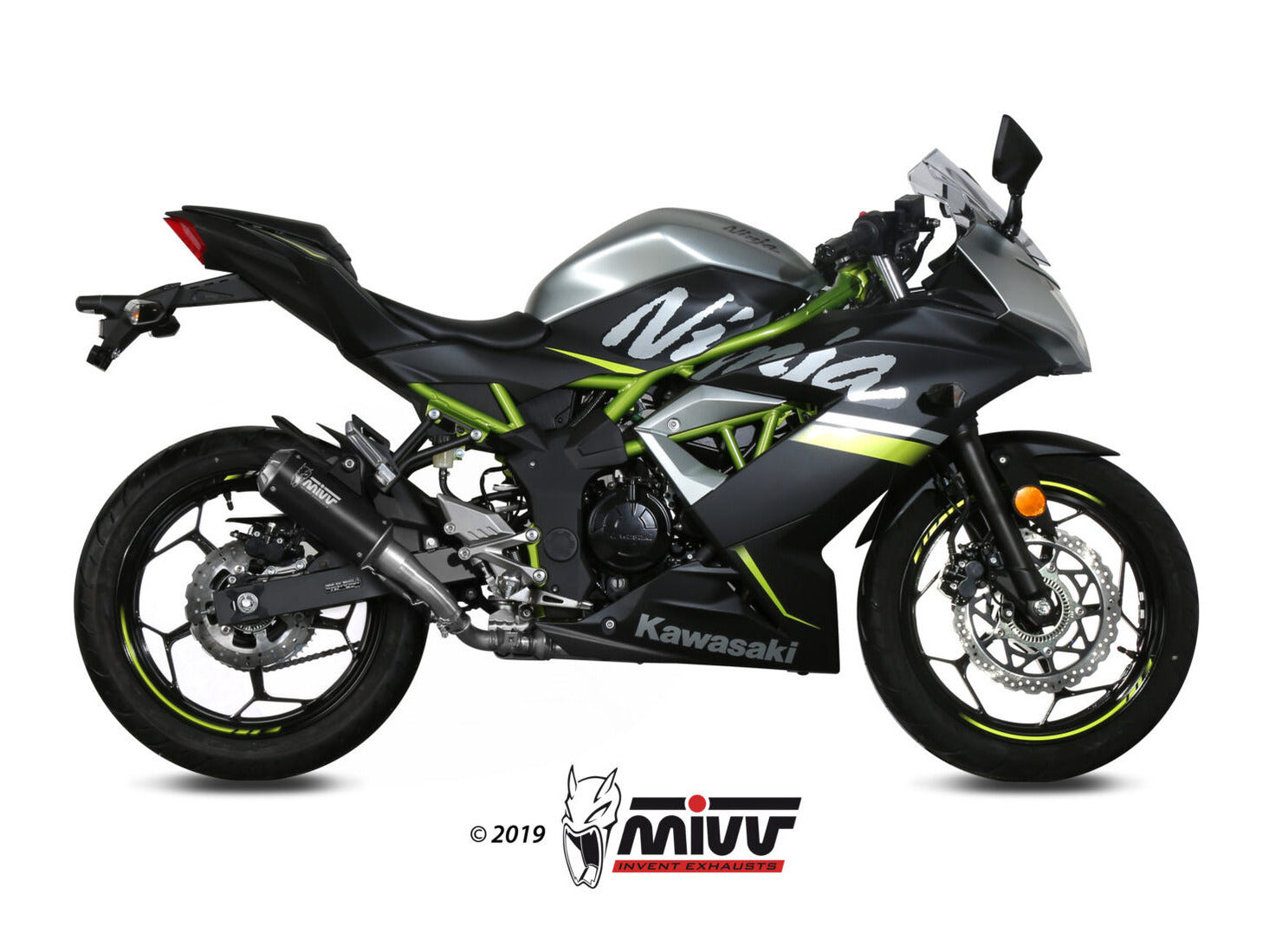 MIVV K.048 KAWASAKI NINJA 125 ( 2019+ ) Slip On Exhaust "MK3" (black; not approved) – Accessories in the 2WheelsHero Motorcycle Aftermarket Accessories and Parts Online Shop
