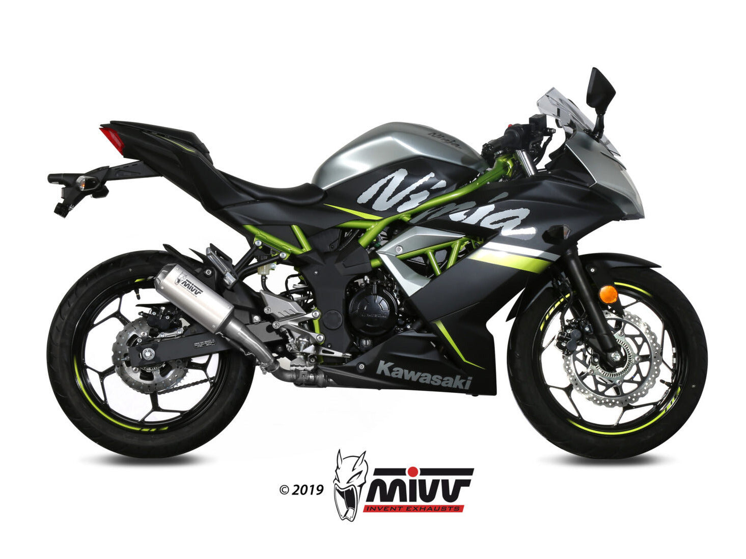 MIVV K.048 KAWASAKI NINJA 125 ( 2019+ ) Slip On Exhaust "MK3" (stainless steel; not approved) – Accessories in the 2WheelsHero Motorcycle Aftermarket Accessories and Parts Online Shop