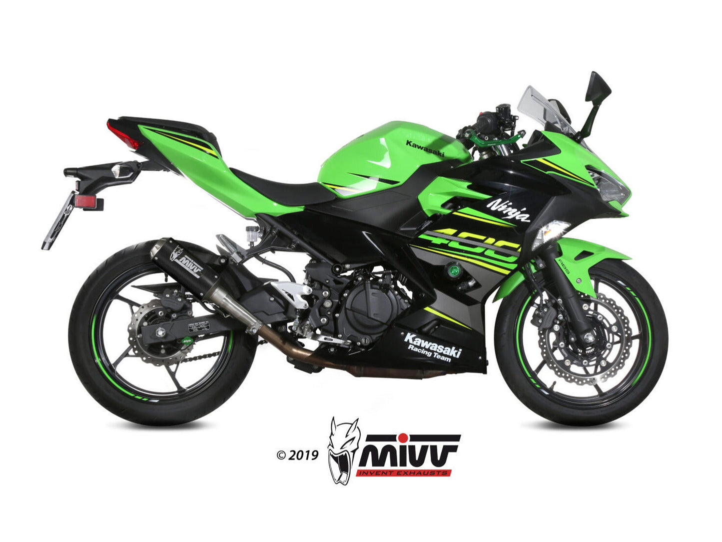 MIVV K.047 KAWASAKI NINJA 400 ( 2018+ ) Slip On Exhaust "MK3" (carbon; not approved) – Accessories in the 2WheelsHero Motorcycle Aftermarket Accessories and Parts Online Shop