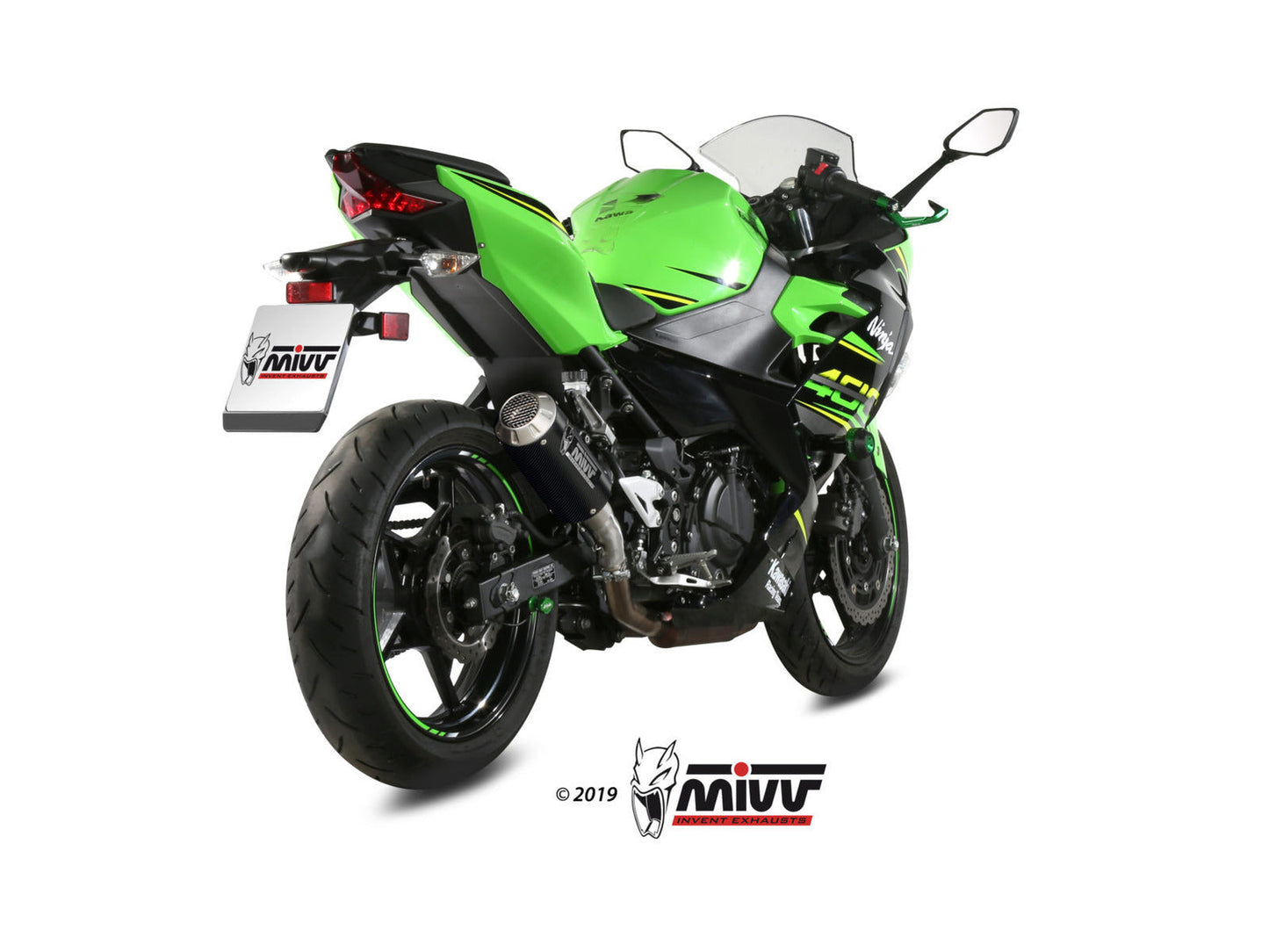 MIVV K.047 KAWASAKI NINJA 400 ( 2018+ ) Slip On Exhaust "MK3" (carbon; not approved) – Accessories in the 2WheelsHero Motorcycle Aftermarket Accessories and Parts Online Shop