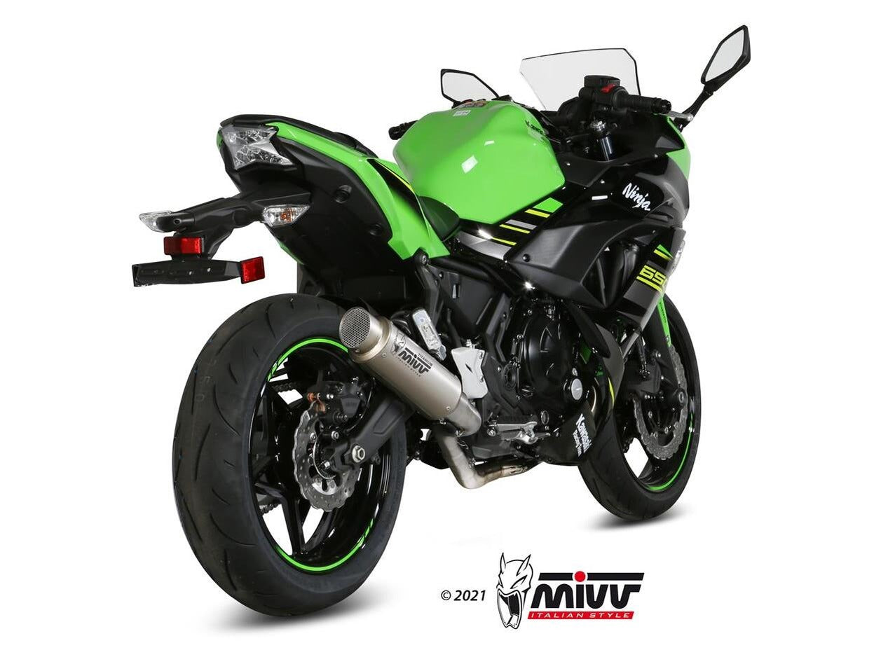 MIVV K.044 KAWASAKI NINJA 650 / Z 650 ( 2017 / 23 ) Full System High Exhaust "GP PRO" (titanium; approved) – Accessories in the 2WheelsHero Motorcycle Aftermarket Accessories and Parts Online Shop