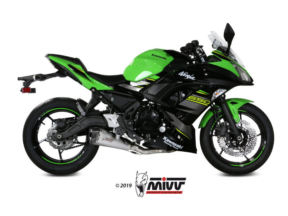 MIVV K.044 KAWASAKI NINJA 650 / Z 650 ( 2017 / 23 ) Full System Exhaust "Delta Race" (stainless steel; approved) – Accessories in the 2WheelsHero Motorcycle Aftermarket Accessories and Parts Online Shop