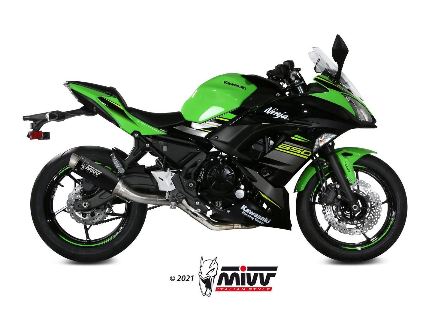 MIVV K.044 KAWASAKI NINJA 650 / Z 650 ( 2017 / 23 ) Full System High Exhaust "GP PRO" (black; approved) – Accessories in the 2WheelsHero Motorcycle Aftermarket Accessories and Parts Online Shop