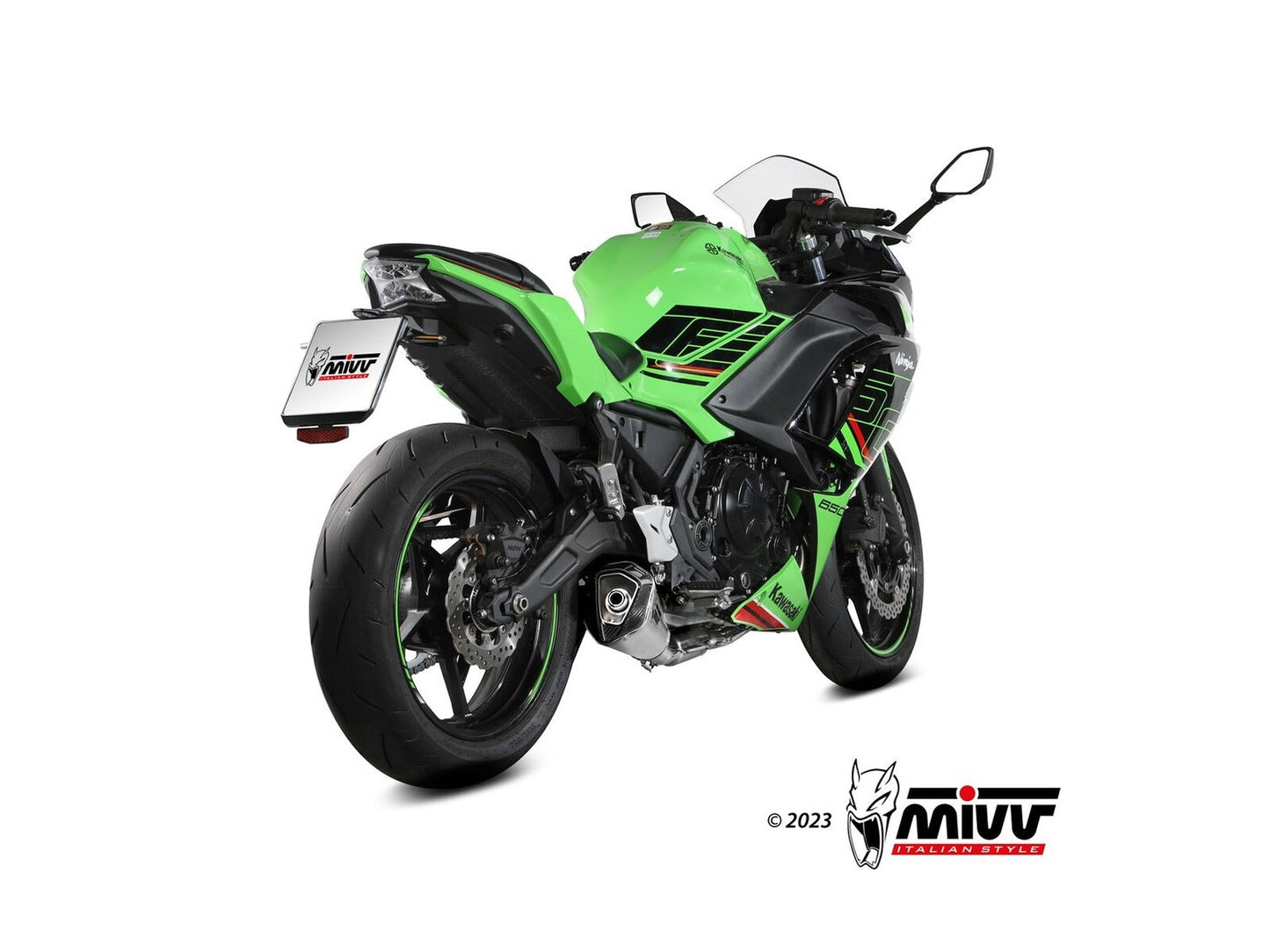 MIVV K.057 KAWASAKI NINJA 650 / Z 650 ( 2024+ ) Full System Exhaust "Delta Race" (stainless steel; approved) – Accessories in the 2WheelsHero Motorcycle Aftermarket Accessories and Parts Online Shop