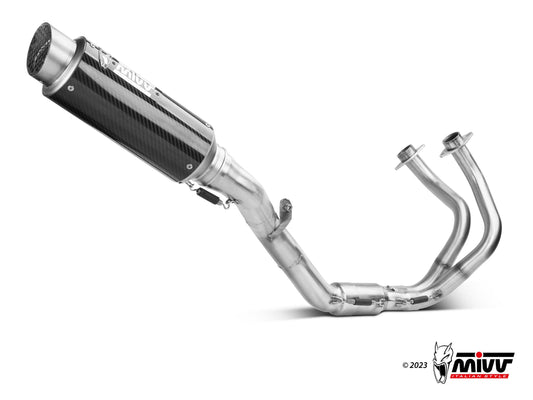 MIVV K.058 KAWASAKI NINJA 650 ( 2024+ ) Full System High Exhaust "GP Pro" (carbon; approved) – Accessories in the 2WheelsHero Motorcycle Aftermarket Accessories and Parts Online Shop