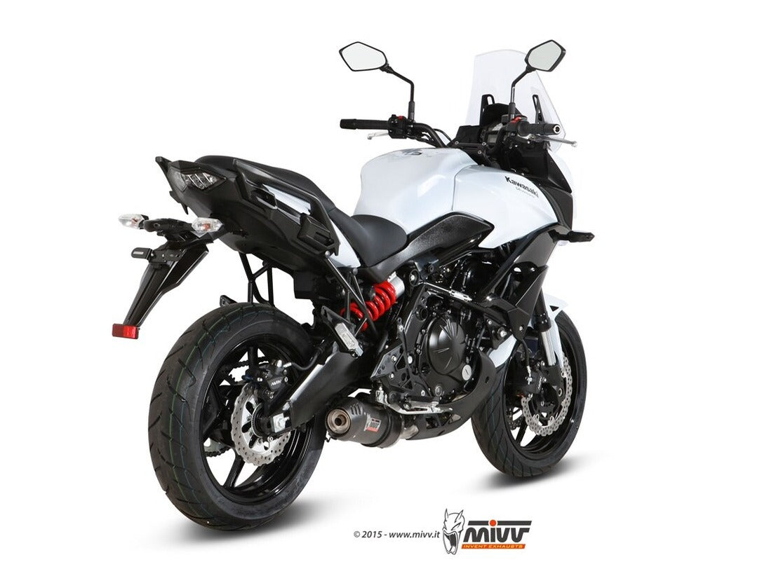 MIVV K.041 KAWASAKI VERSYS 650 ( 2015 / 20 ) Full System Exhaust "Oval" (carbon + cap; approved) – Accessories in the 2WheelsHero Motorcycle Aftermarket Accessories and Parts Online Shop