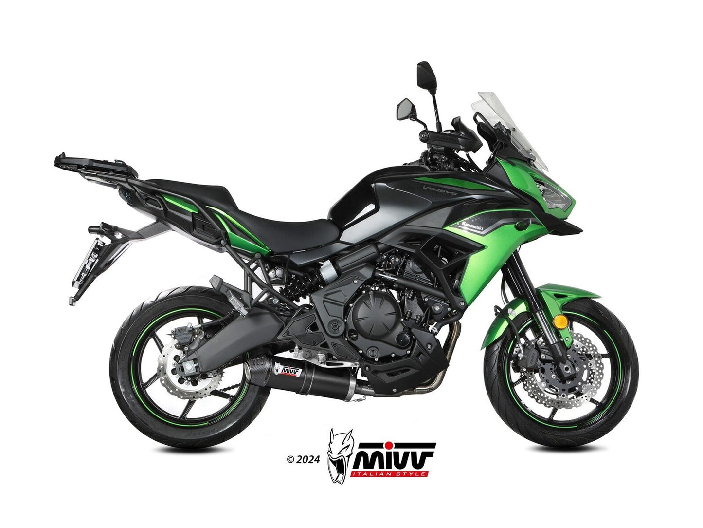 MIVV K.059 KAWASAKI VERSYS 650 ( 2024+ ) Full System Exhaust "Oval" (black + carbon cap; approved) – Accessories in the 2WheelsHero Motorcycle Aftermarket Accessories and Parts Online Shop