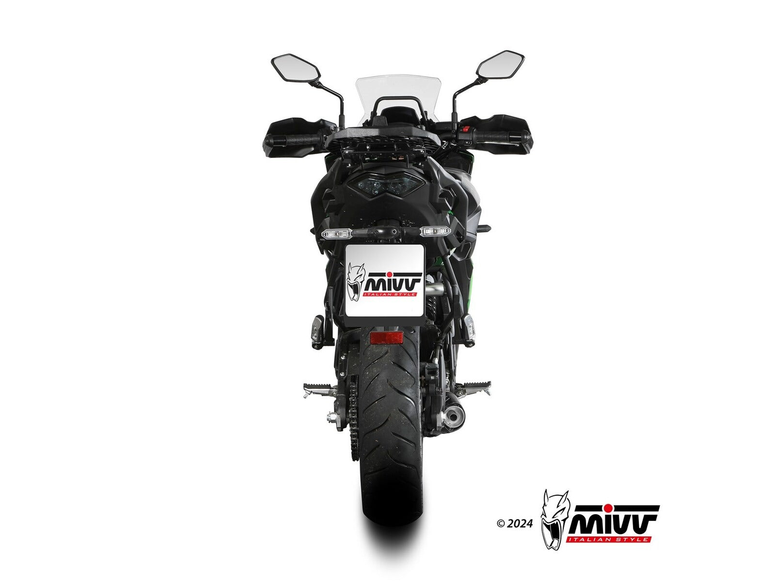 MIVV K.059 KAWASAKI VERSYS 650 ( 2024+ ) Full System Exhaust "Oval" (black + carbon cap; approved) – Accessories in the 2WheelsHero Motorcycle Aftermarket Accessories and Parts Online Shop