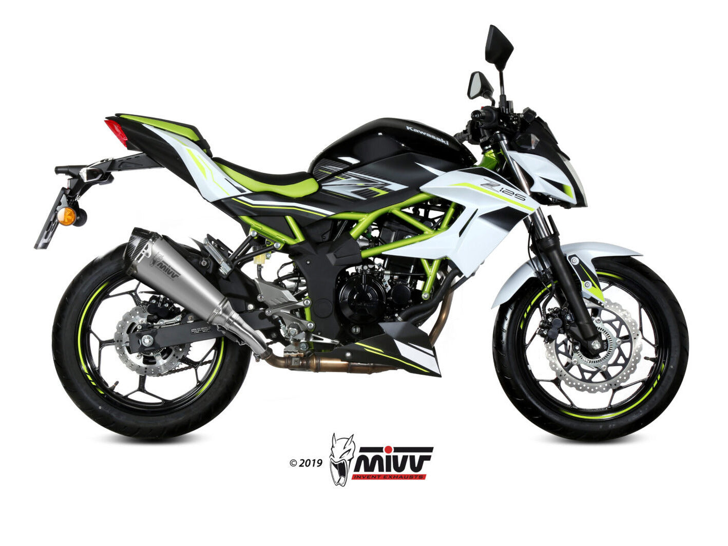 MIVV K.048 KAWASAKI Z 125 ( 2019+ ) Slip-on Exhaust "Delta Race" (stainless steel; approved) – Accessories in the 2WheelsHero Motorcycle Aftermarket Accessories and Parts Online Shop