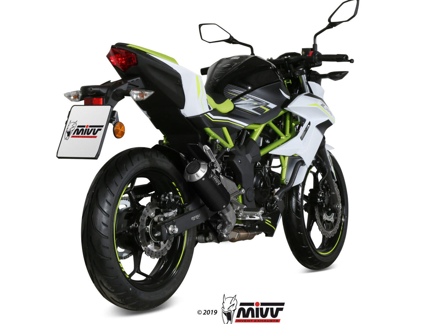 MIVV K.048 KAWASAKI Z 125 ( 2019+ ) Slip-on Exhaust "MK3" (black; not approved) – Accessories in the 2WheelsHero Motorcycle Aftermarket Accessories and Parts Online Shop