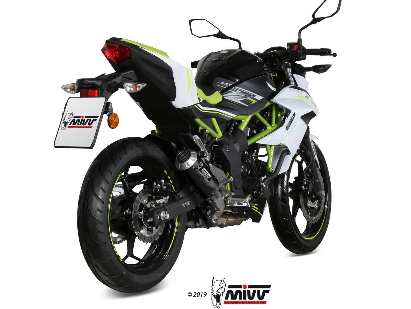 MIVV K.048 KAWASAKI Z 125 ( 2019+ ) Slip-on Exhaust "MK3" (carbon; not approved) – Accessories in the 2WheelsHero Motorcycle Aftermarket Accessories and Parts Online Shop