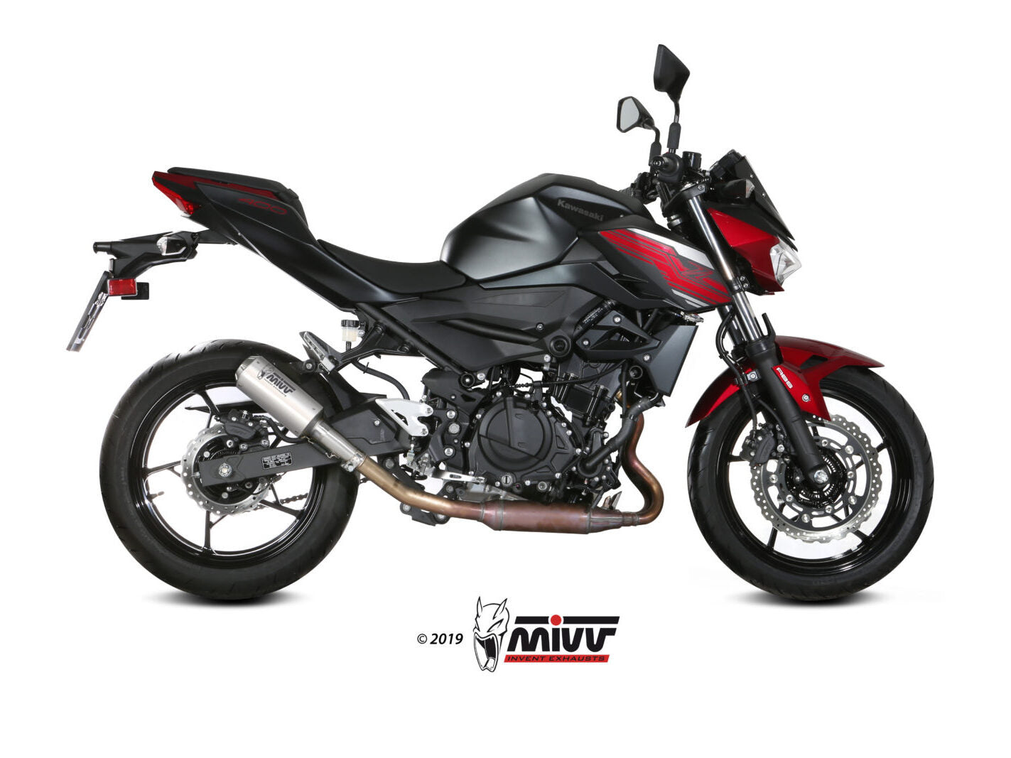 MIVV K.047 KAWASAKI Z 400 ( 2019+ ) Slip On Exhaust "MK3" (stainless steel; not approved) – Accessories in the 2WheelsHero Motorcycle Aftermarket Accessories and Parts Online Shop