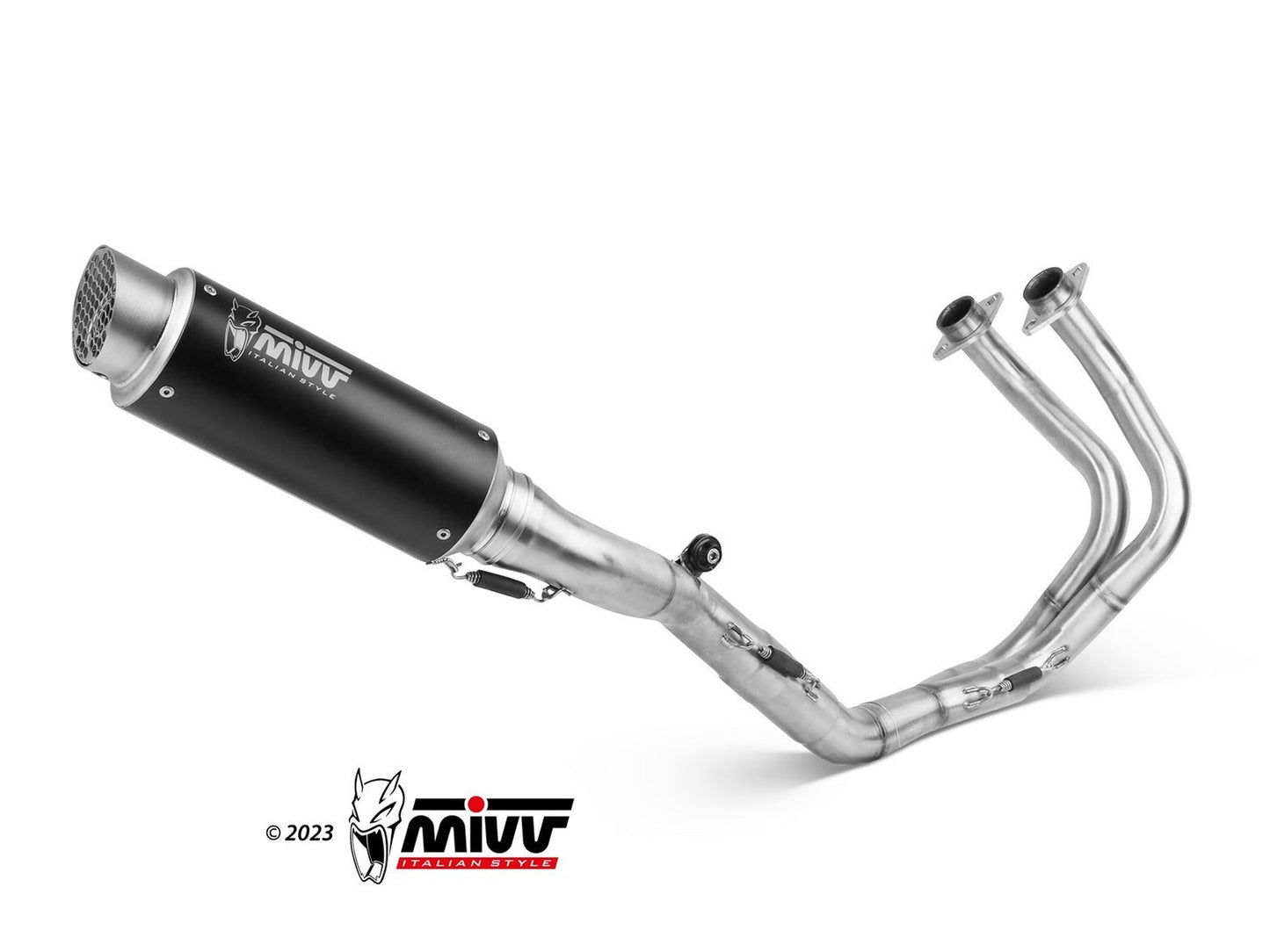 MIVV K.044 KAWASAKI NINJA 650 / Z 650 ( 2017 / 23 ) Full System High Exhaust "GP PRO" (black; approved) – Accessories in the 2WheelsHero Motorcycle Aftermarket Accessories and Parts Online Shop
