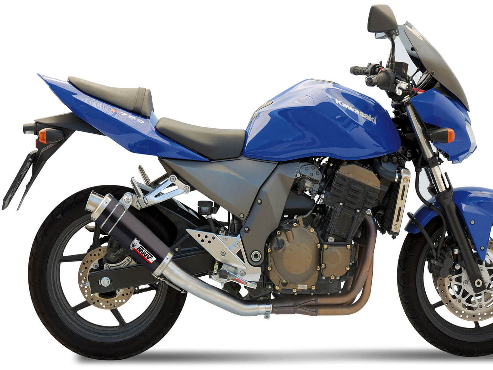 MIVV K.011 KAWASAKI Z 750 ( 2004 / 06 ) Slip On Exhaust "GP" (black; approved) – Accessories in the 2WheelsHero Motorcycle Aftermarket Accessories and Parts Online Shop