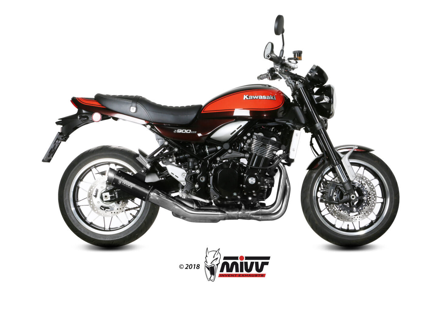 MIVV K.046 KAWASAKI Z900 RS ( 2018+ ) Slip-on Exhaust "GP Pro" (black; approved) – Accessories in the 2WheelsHero Motorcycle Aftermarket Accessories and Parts Online Shop