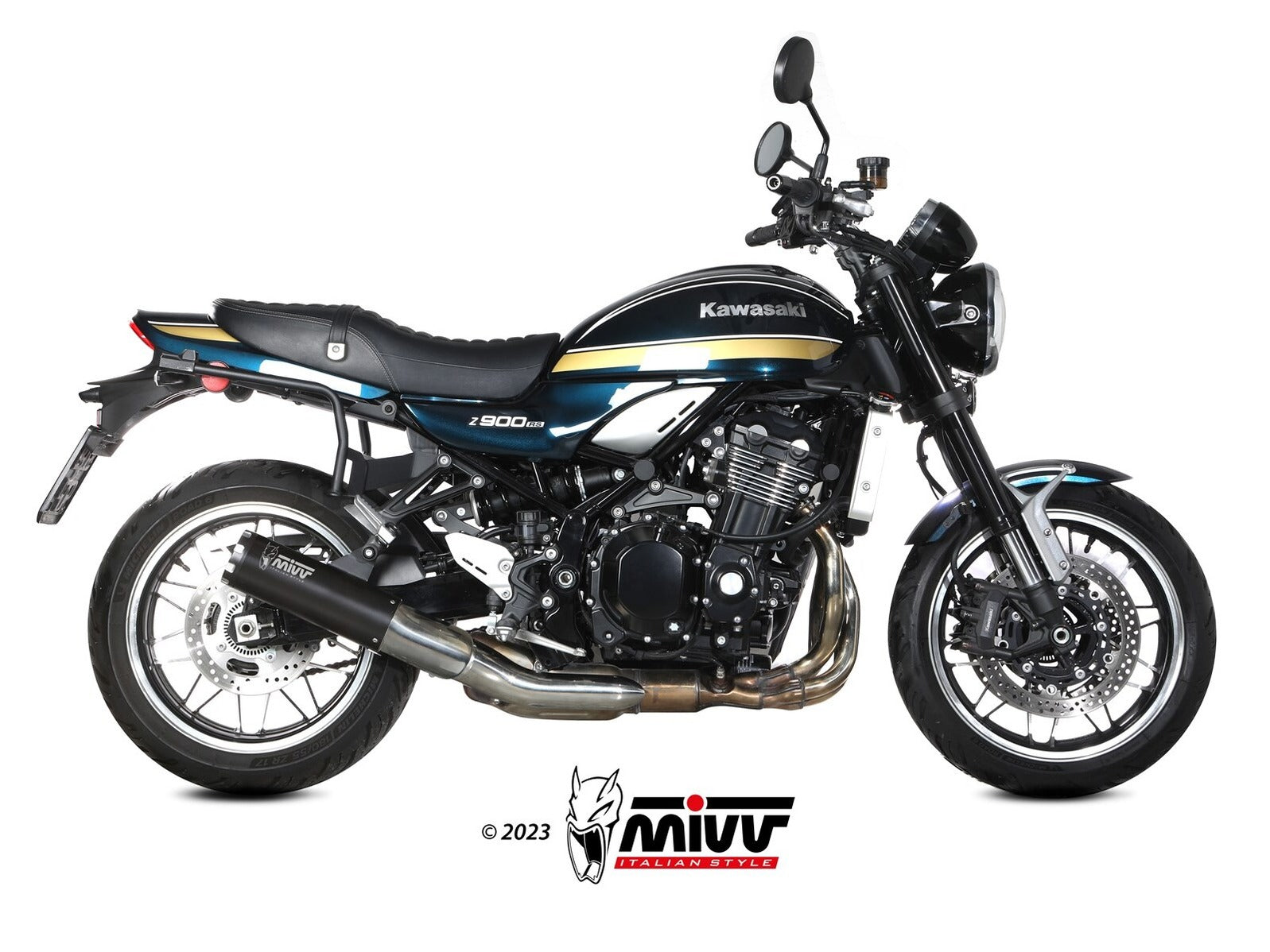 MIVV K.046 KAWASAKI Z900 RS ( 2018+ ) Slip-on Exhaust "HR-1" (black + aluminium back; approved) – Accessories in the 2WheelsHero Motorcycle Aftermarket Accessories and Parts Online Shop