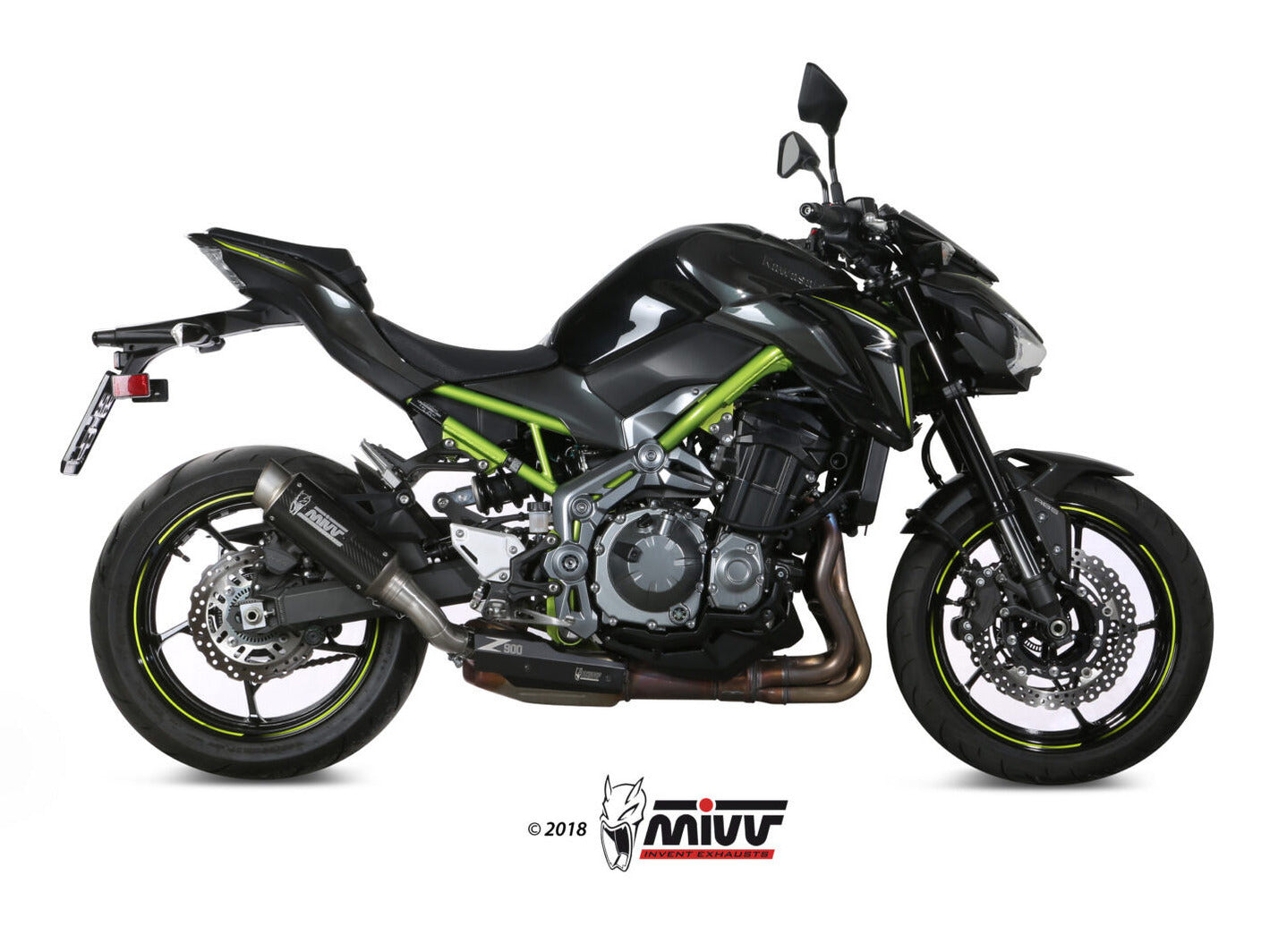 MIVV K.045 KAWASAKI Z900 / A2 (35 KW / 70 KW) ( 2017+ ) Slip-on Exhaust "GP Pro" (carbon; approved) – Accessories in the 2WheelsHero Motorcycle Aftermarket Accessories and Parts Online Shop