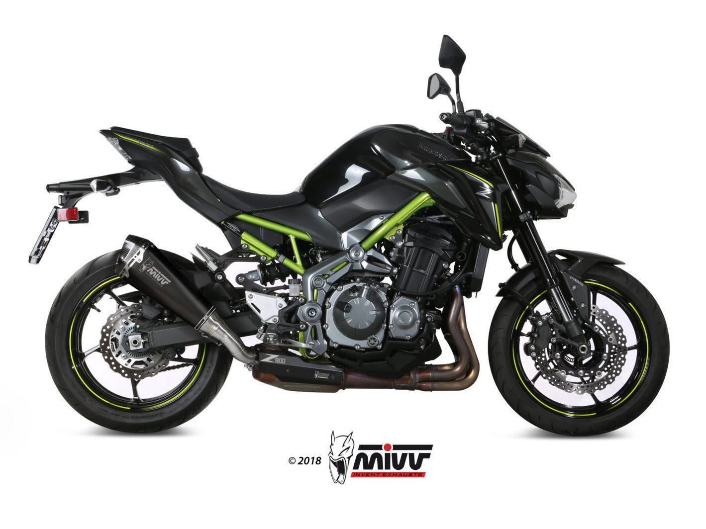 MIVV K.045 KAWASAKI Z900 / A2 (35 KW / 70 KW) ( 2017+ ) Slip-on Exhaust "Delta Race" (black; approved) – Accessories in the 2WheelsHero Motorcycle Aftermarket Accessories and Parts Online Shop
