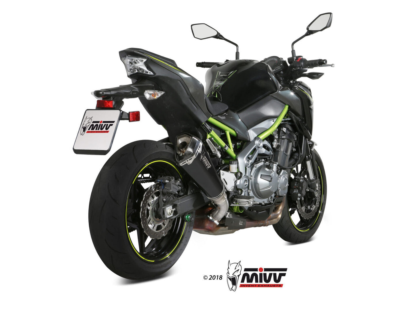 MIVV K.045 KAWASAKI Z900 / A2 (35 KW / 70 KW) ( 2017+ ) Slip-on Exhaust "Delta Race" (black; approved) – Accessories in the 2WheelsHero Motorcycle Aftermarket Accessories and Parts Online Shop