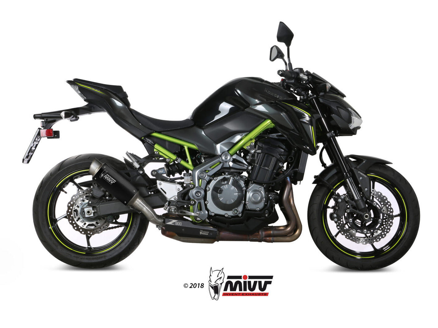 MIVV K.045 KAWASAKI Z900 / A2 (35 KW / 70 KW) ( 2017+ ) Slip-on Exhaust "GP Pro" (black; approved) – Accessories in the 2WheelsHero Motorcycle Aftermarket Accessories and Parts Online Shop