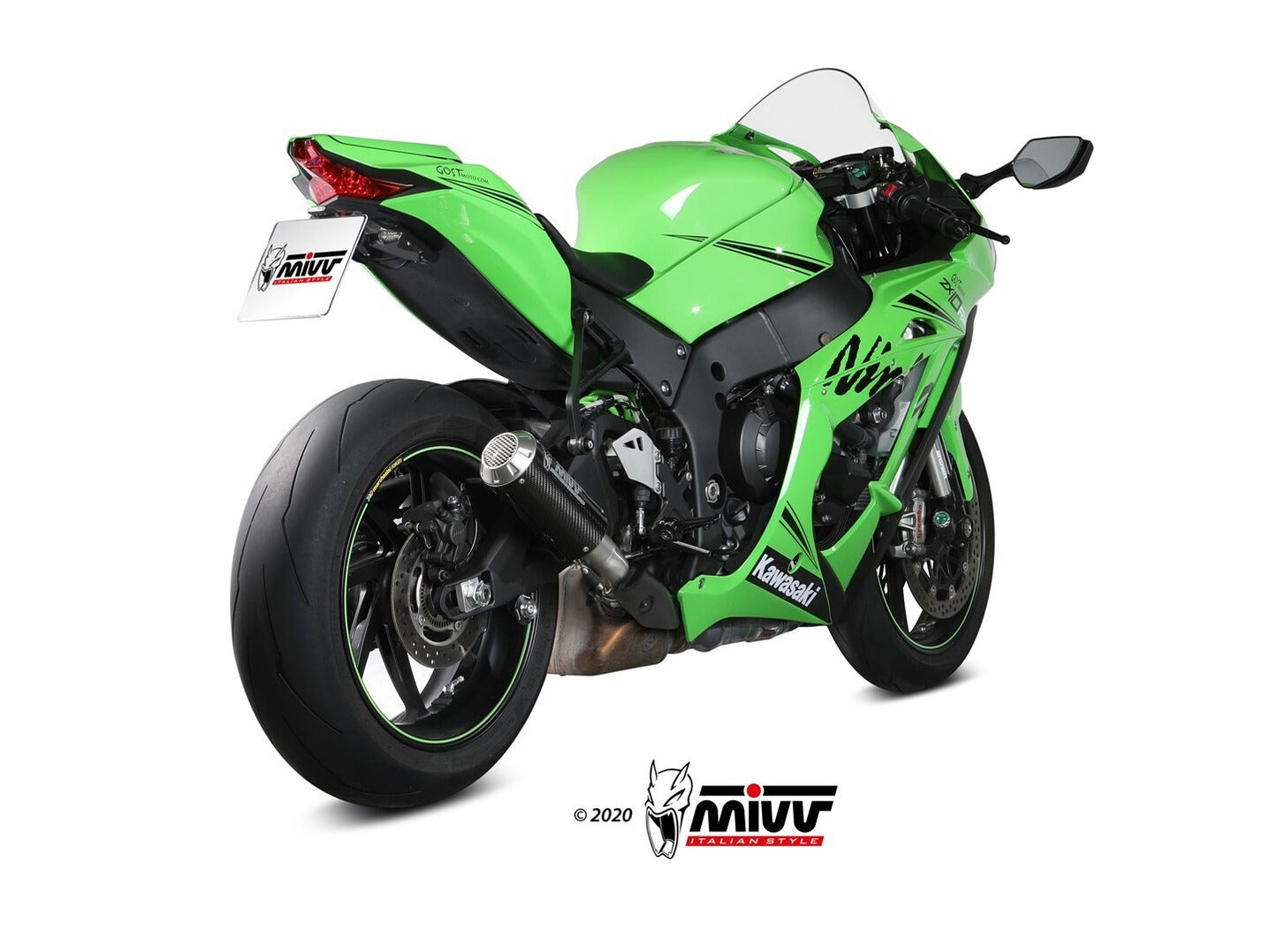 MIVV K.042 KAWASAKI ZX-10 R / RR / SE ( 2016+ ) Slip-on Exhaust "MK3" (carbon; approved) – Accessories in the 2WheelsHero Motorcycle Aftermarket Accessories and Parts Online Shop