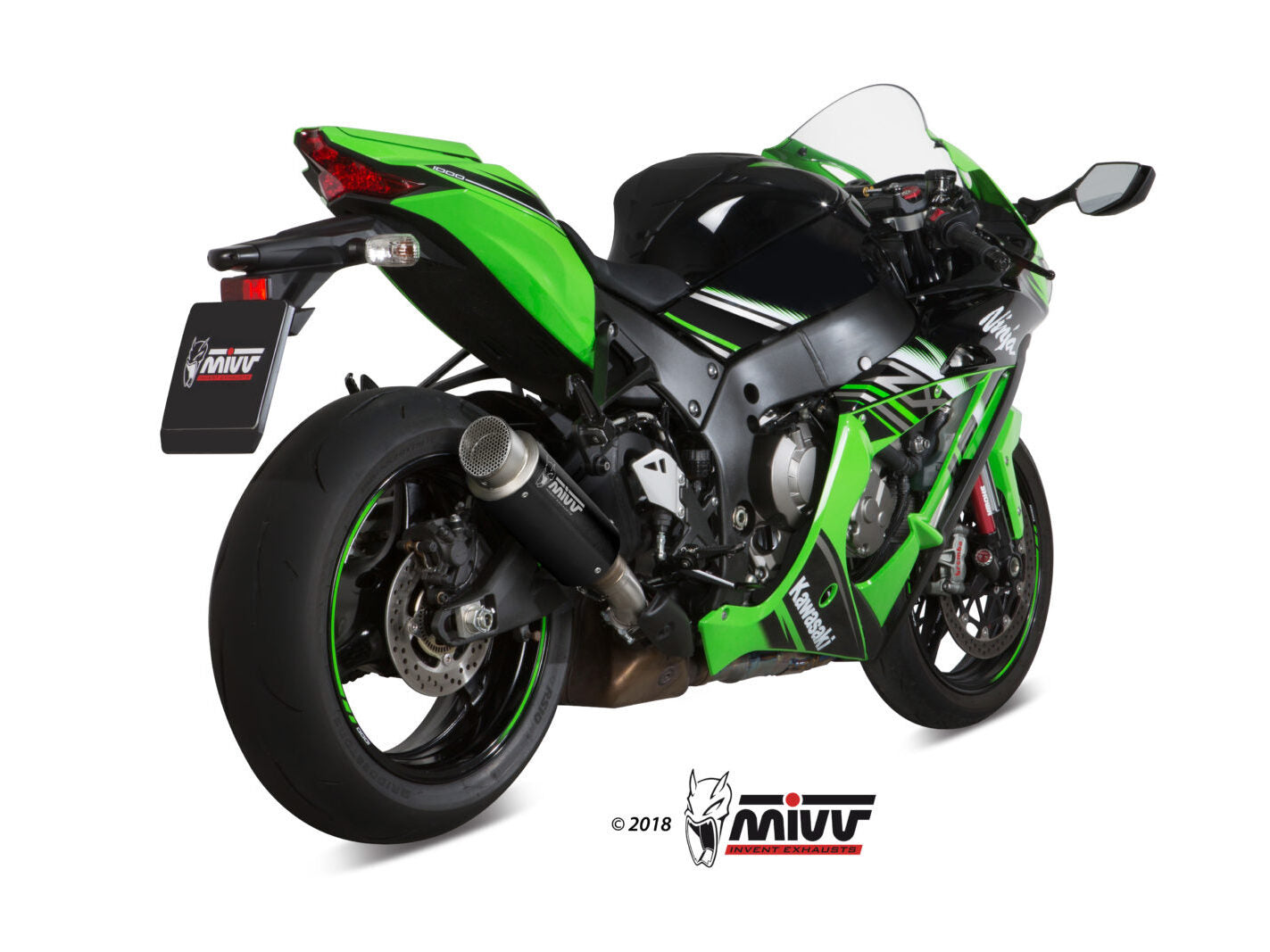 MIVV K.042 KAWASAKI ZX-10 R / RR / SE ( 2016+ ) Slip-on Exhaust "GP Pro" (black; approved) – Accessories in the 2WheelsHero Motorcycle Aftermarket Accessories and Parts Online Shop