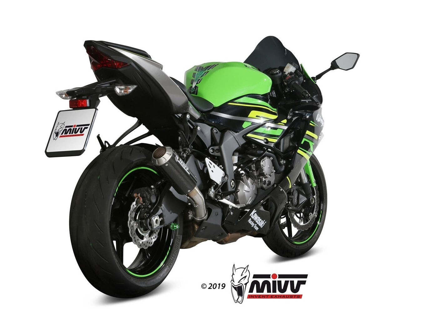 MIVV K.050 KAWASAKI ZX-6 R 636 ( 2019 - 20 ) Slip-on Exhaust "MK3" (carbon; not approved) – Accessories in the 2WheelsHero Motorcycle Aftermarket Accessories and Parts Online Shop