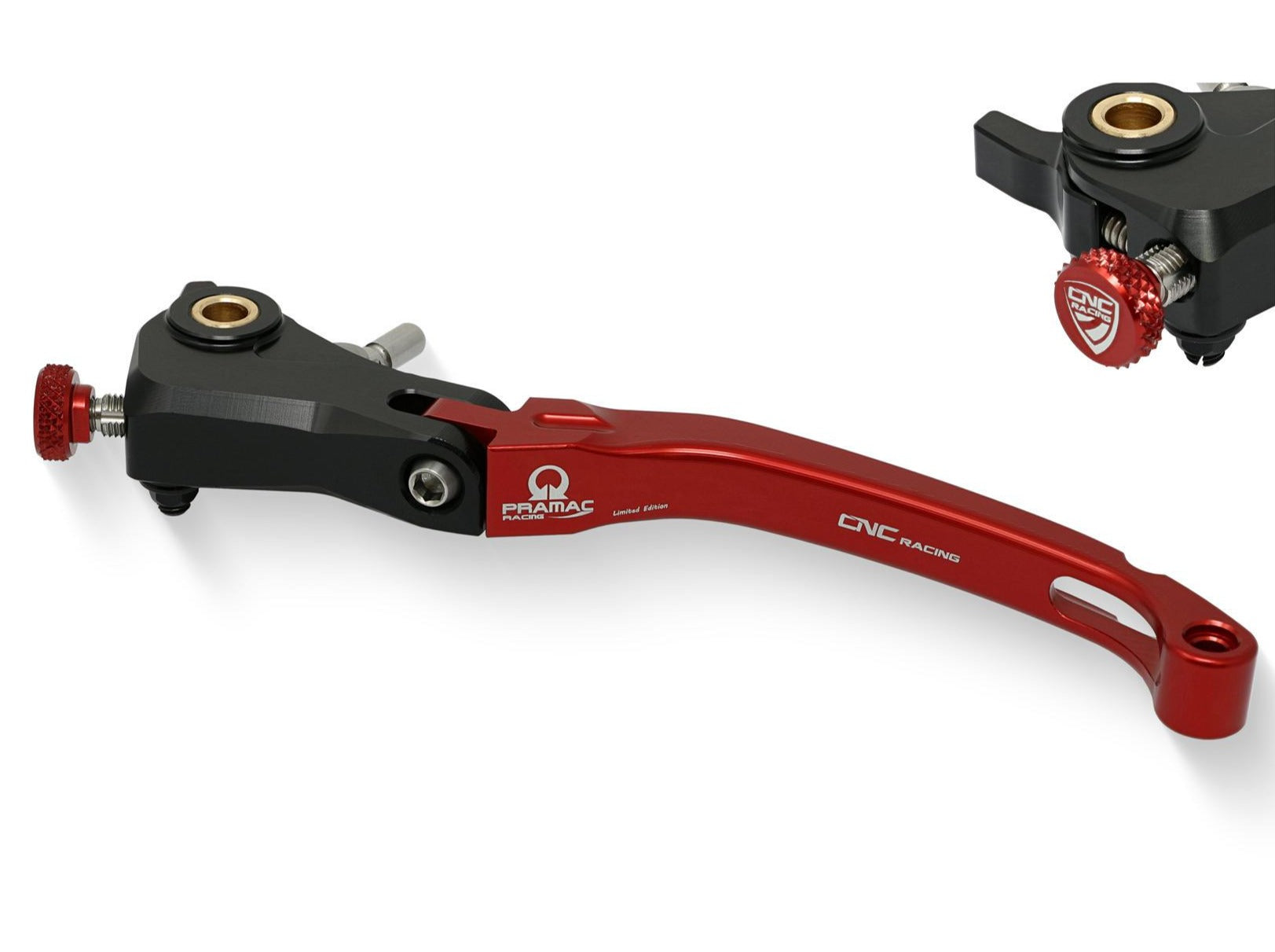 LCR12PR - CNC RACING Ducati / Aprilia / MV Agusta Folding Clutch Lever (Pramac edition) – Accessories in the Motodeal Motorcycle Aftermarket Accessories and Parts Online Shop