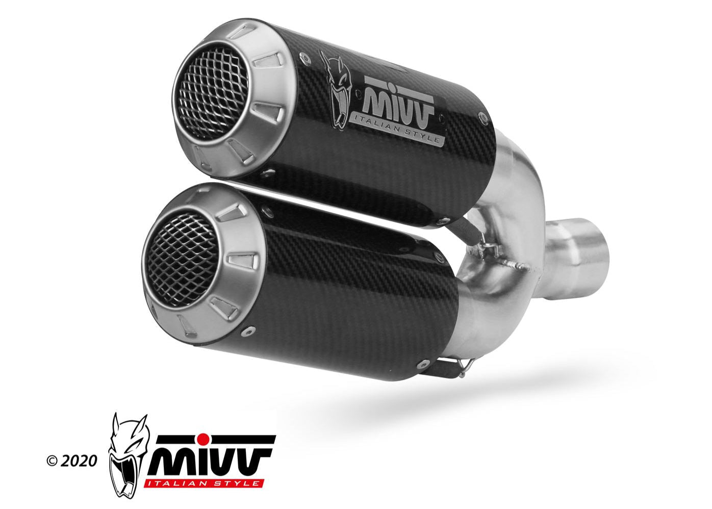 MIVV KT.022 KTM 1290 SUPERDUKE ( 2014 / 16 ) Dual Slip-on Exhaust "MK3" ( carbon; approved) – Accessories in the 2WheelsHero Motorcycle Aftermarket Accessories and Parts Online Shop