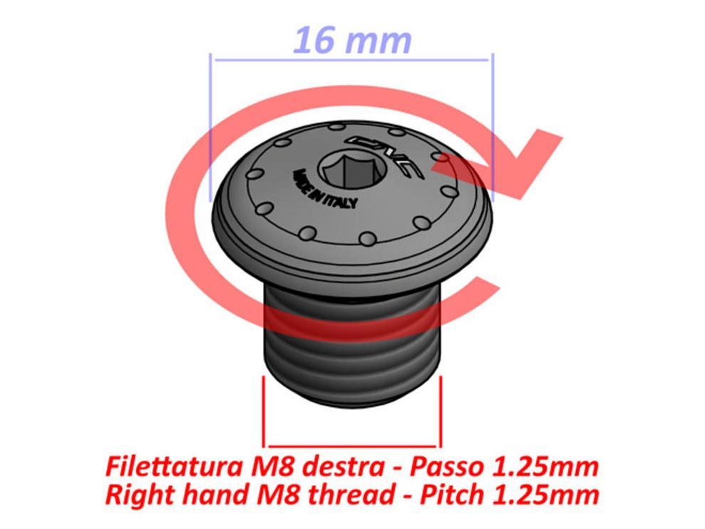 MRA14 - CNC RACING Universal Mirror Blanking Plug (M8; left) – Accessories in the Motodeal Motorcycle Aftermarket Accessories and Parts Online Shop