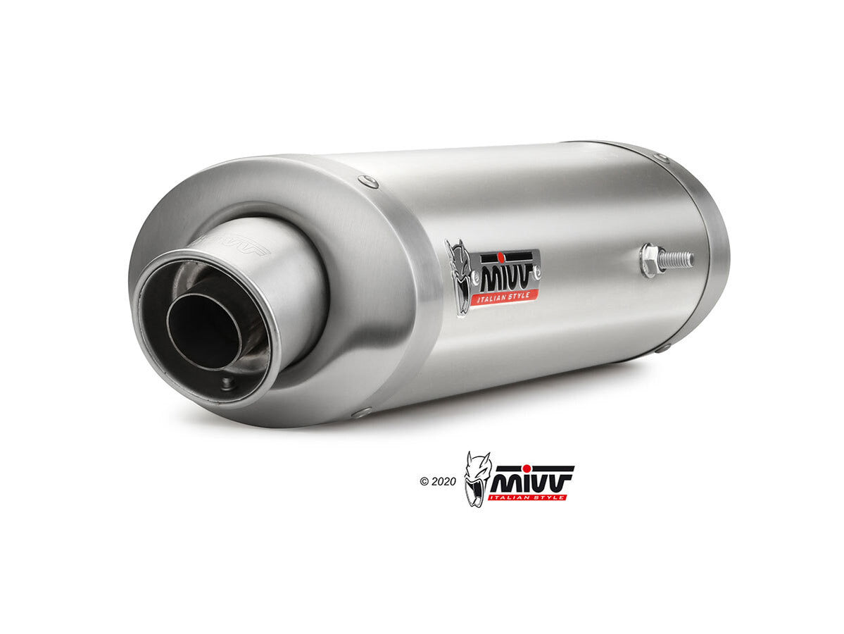 MIVV UT.006 TRIUMPH DAYTONA 675 ( 2006 / 12 ) Underseat Slip On Exhaust "Oval" (stainless steel; approved) – Accessories in the 2WheelsHero Motorcycle Aftermarket Accessories and Parts Online Shop