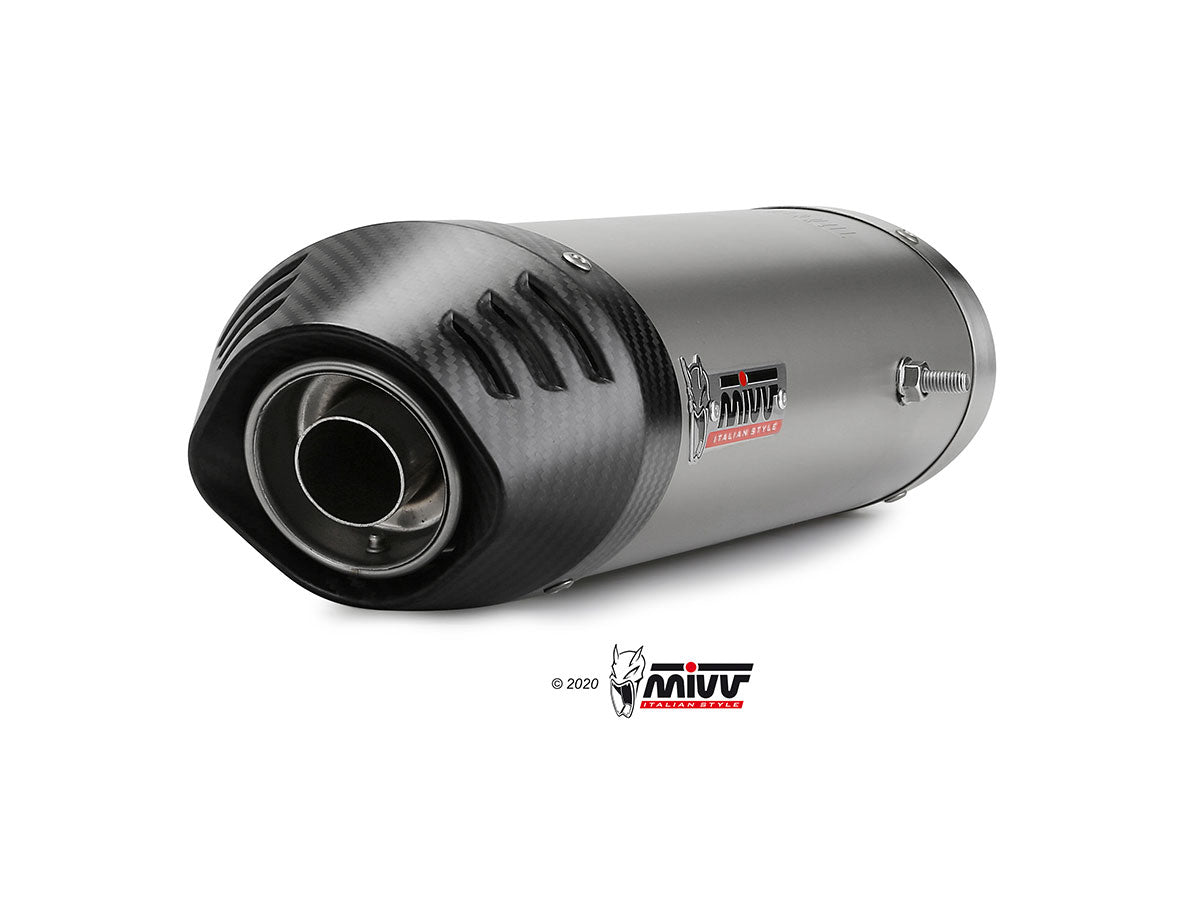 MIVV UY.027 YAMAHA YZF 1000 R1 (2007 - 2008) Underseat Dual Slip-on Exhaust "OVAL" (Titanium+ Carbon Cap; approved) – Accessories in the 2WheelsHero Motorcycle Aftermarket Accessories and Parts Online Shop
