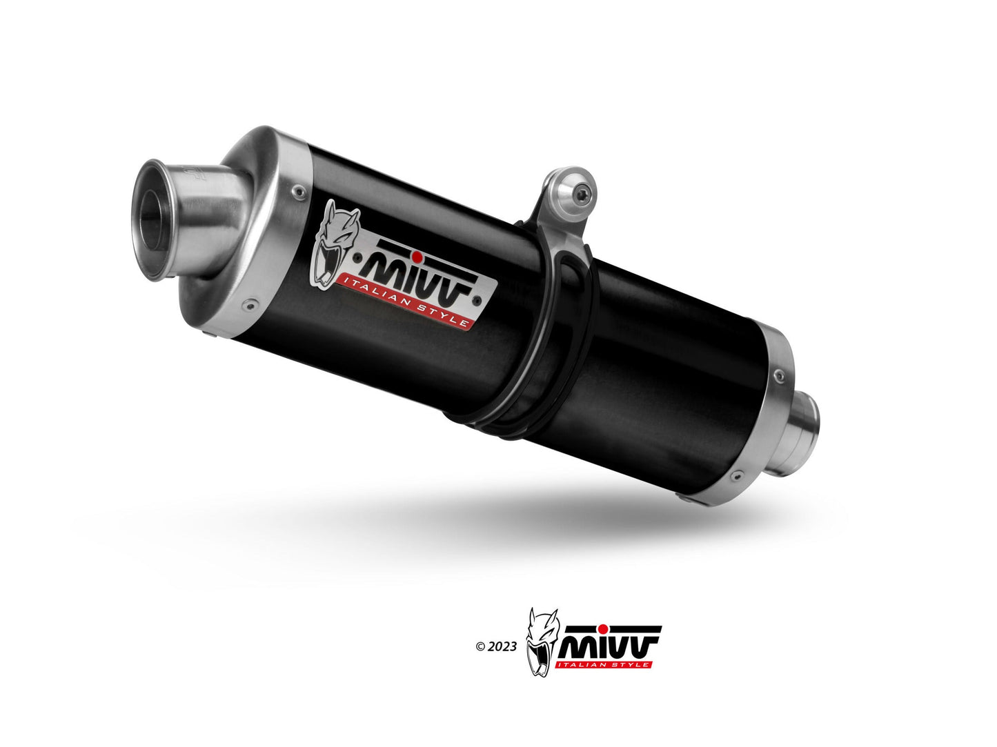 MIVV RE.001 ROYAL ENFIELD HIMALAYAN / SCRAM 411 ( 2021 + ) Slip-on Exhaust "Oval" (black; approved) – Accessories in the 2WheelsHero Motorcycle Aftermarket Accessories and Parts Online Shop