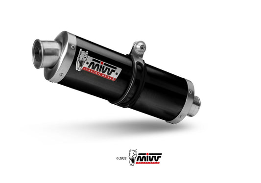 MIVV Y.064 YAMAHA TENERE' 700 (2019 - ) SLIP-ON Exhaust "OVAL" (Black; approved) – Accessories in the 2WheelsHero Motorcycle Aftermarket Accessories and Parts Online Shop